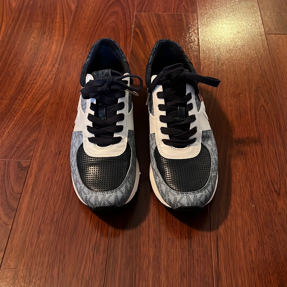 Michael Kors Blue Allie sneakers.
